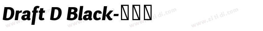 Draft D Black字体转换